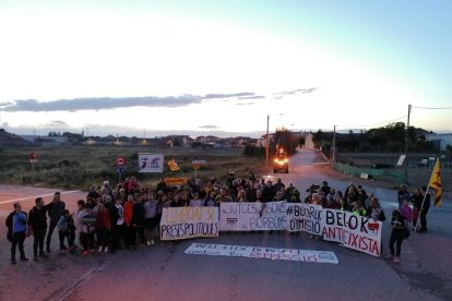 Els manifestants van tallar vint minuts l’N-II a Bell-lloc.