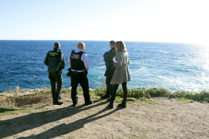 Policies a la zona del succés a Sant Feliu de Guíxols.