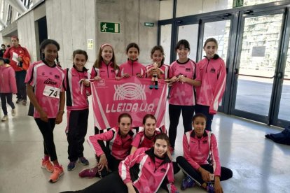 El equipo femenino sub-14 del Lleida UA. 