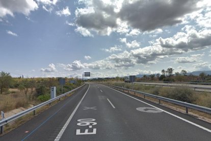 Imatge del radar de l’Albi a l’autopista AP-2.