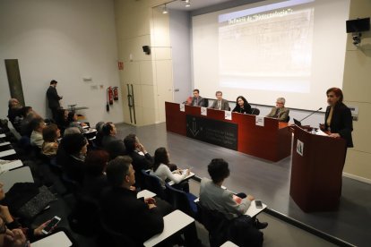 La recepció de la catedràtica de la UdL es va celebrar ahir a la sala d’actes del campus d’Agrònoms.