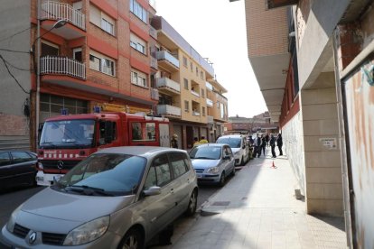 Se derrumba la terraza de una casa en el barrio de la Bordeta de Lleida