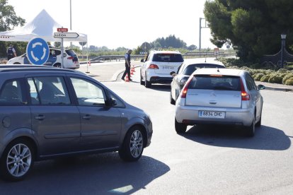 Control de los Mossos este julio en la N-240. El pasado viernes apenas hubo en la operación salida.