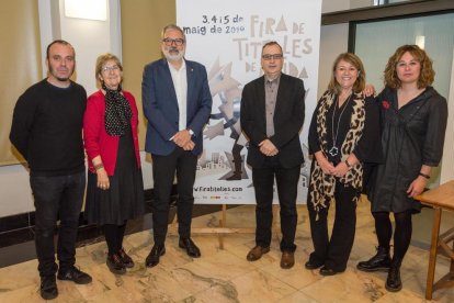 El acto de presentación de la Fira de Titelles de Lleida.