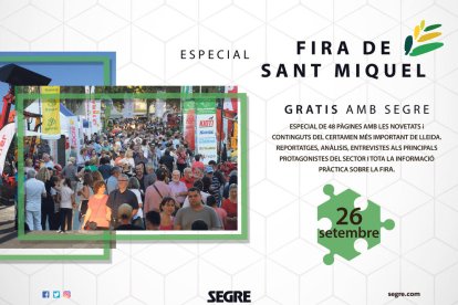 Una nova edició de la Fira de Sant Miquel de Lleida del 26 al 29 de setembre.