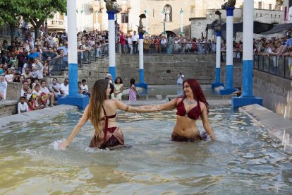 Imatge d’un espectacle de dansa ahir a la tarda davant d’un nombrós públic.