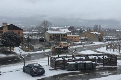 Esquiadores ayer en la estación de nórdico de Sant Joan de l’Erm.