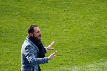 El técnico Pablo Machín, en un partido reciente del Espanyol.