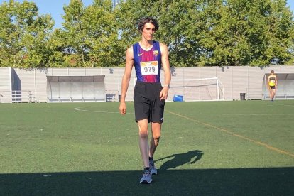 Bernat Erta ayer en la pista de Getafe donde se disputó la prueba.