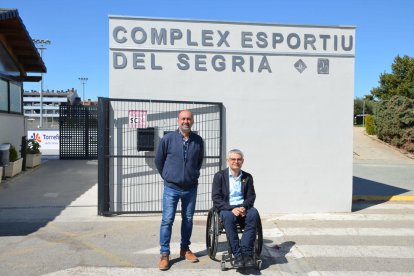 El regidor d’Esports de Torrefarrera, Albert Roig, amb l’alcalde Jordi Latorre.