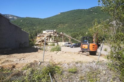 Les obres d’ampliació del cementiri del Pont de Suert.