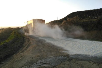 Imagen de las obras que se han ejecutado en el camino. 