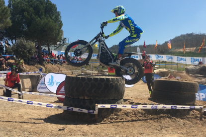 Sergio Ribau, en una de les zones del recorregut holandès a Zelhem.