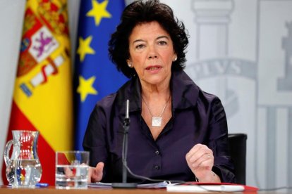 La portaveu del Govern espanyol, Isabel Celáa.