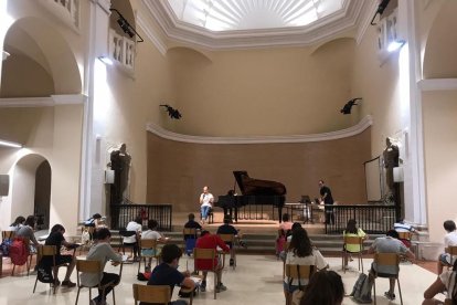 Pruebas de acceso al Conservatori de Cervera el pasado lunes.