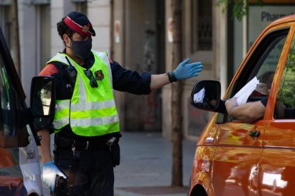 Un control dels Mossos d'Esquadra.