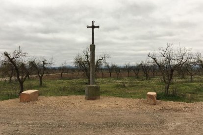 La creu de terme de ferro que Arbeca ha recuperat.