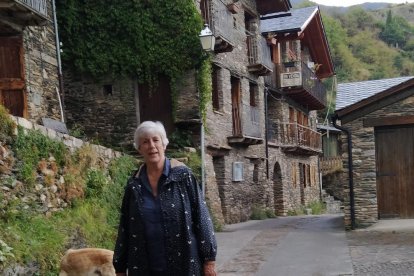 Rosa Guàrdia, guanyadora del premi del jurat, a Farrera.