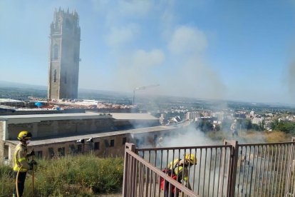 Nova crema controlada dels Bombers a la Seu Vella