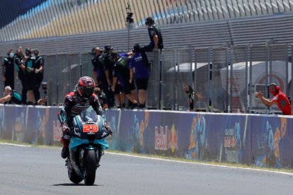 El Gran Premi d’Andalusia va estar integrat per pilots de Yamaha, amb Fabio Quartararo dalt de tot i secundat per Maverick Viñales i Valentino Rossi.