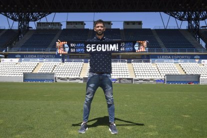 Molo, el día de su presentación el pasado verano, tenía al Lleida a 3 puntos del play off.