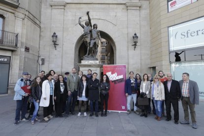 La presentación ayer por la tarde de la candidatura leridana de En Comú Podem.