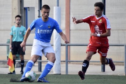 Albert Vila, en un partido con el Juvenil del Lleida, en la Liga de División de Honor.