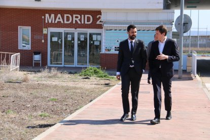 Imatge del president del Parlament, Roger Torrent, a la sortida de la presó d’Alcalá-Meco.