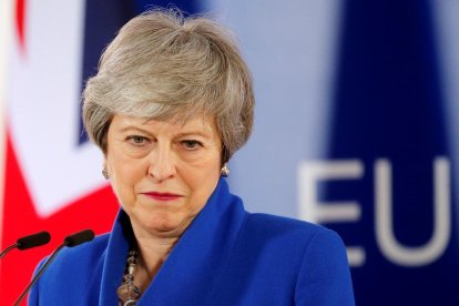 Imagen de archivo de la premier británica Theresa May.