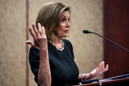 La líder de la mayoría demócrata en la Cámara Baja de EEUU, Nancy Pelosi.