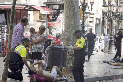 Una imagen de las Ramblas el 17-A. 