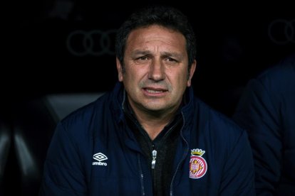 Eusebio Sacristán, en foto de archivo, cuando entrenaba al Girona.