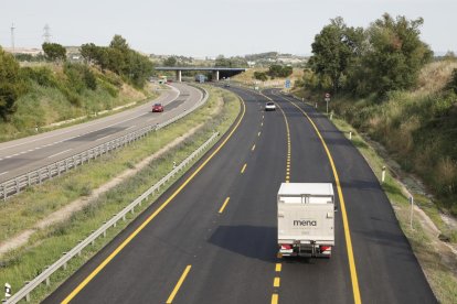 Els treballs per millorar el ferm de l’A-2 ja estan llestos.