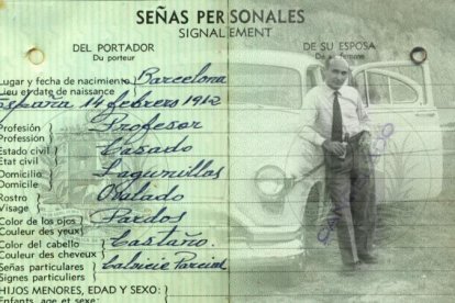 Fotograma que muestra el documento del espía Joan Pujol García ‘Garbo’ en Venezuela.