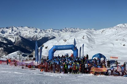 ‘Riders’ participants ahir a la Copa d’Espanya de Baqueira.