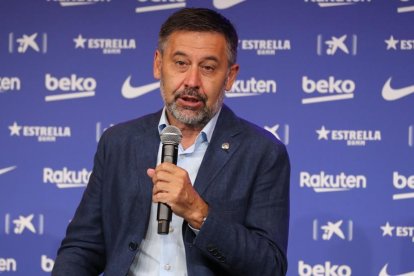 Bartomeu, en roda de premsa.