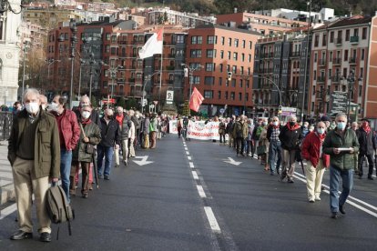 Una marcha de pensionistas en defensa del sistema público de prestaciones.