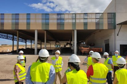 Visita de los consellers del Segrià a las obras de vertedero.