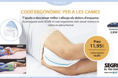 ¡Vuelve a la rutina en plena forma con la almohada ergonómica para las piernas!