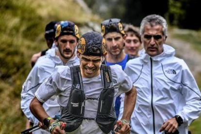 El atleta de Sant Boi Pau Capell, durante la ruta del Breaking-20.