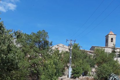 Un dels guals habilitats en una zona de pas d’aigua.