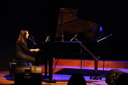 La cantante y pianista de Terrassa Gemma Humet, en el Espai Orfeó.