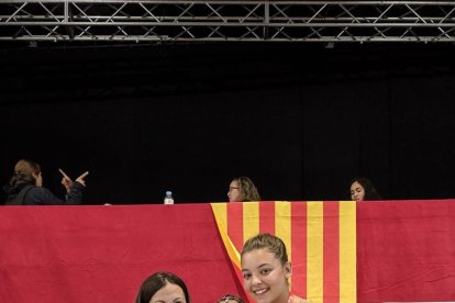 Júlia Calama, campeona benjamín en la Copa Lleida de patinaje