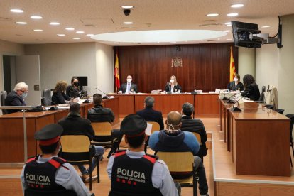 Imagen del juicio que se celebró ayer en la Audiencia de Lleida.