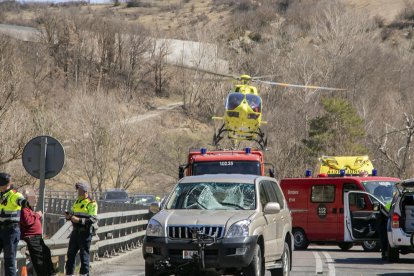 L’accident es va produir diumenge al migdia a l’N-260 a Martinet.