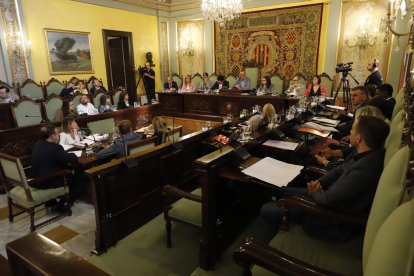 Una vista de ple de la Paeria d'aquest divendres.