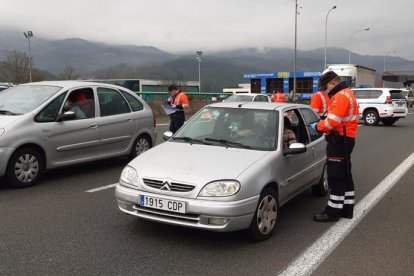 Controles de movilidad de la Ertzaintza en el País Vasco.