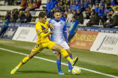 Liberto marcó el sábado el gol del Lleida ante el Barcelona B.