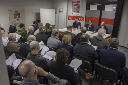 La reunió del PSC a Tàrrega.