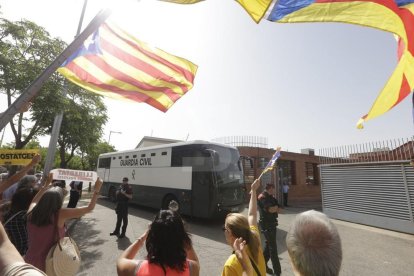 Los presos independentistas hacen una parada en Lleida